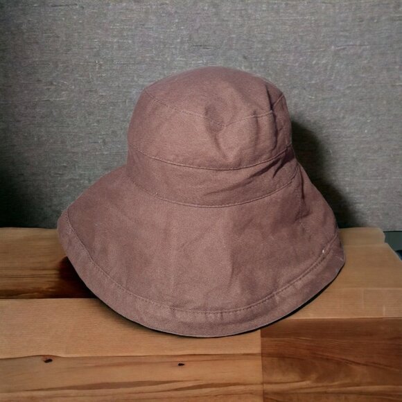 Scala Collezione Garden Hat Camping Beach Leisure Brown Canvas Adult M Unisex - Picture 2 of 12